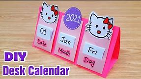 How to make New Year 2021 Desk Calendar | DIY Calendar | Handmade Desk Calendar | New Year Crafts