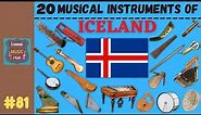 20 MUSICAL INSTRUMENTS OF ICELAND | LESSON #81 | MUSICAL INSTRUMENTS | LEARNING MUSIC HUB