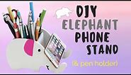 DIY Elephant Phone Stand & Pencil Holder