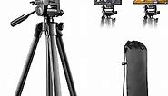 Sensyne 64" Camera Tripod Stand, Versatile Phone & iPad Tripod with Wireless Remote and 2-in-1 Phone Holder for Selfie/Video Recording/Photo/Live Stream/Vlog