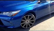 2017 Toyota Camry siiting on 20" Cavallo CLV-10 wheels and Lexani 225/35-20 tires.