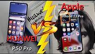 HUAWEI P50 Pro vs Apple iPhone 13 Pro