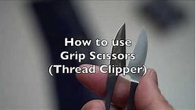 How to use The Grip Scissors | for Sashiko Stitching Tips.