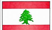 Drawing Lebanon Flag