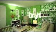 Colour schemes: decorating with green