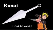 How to Make Kunai from Paper | Origami Naruto | Origami | Ninja Weapon | Paper Craft
