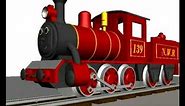 Animated 3D Steam Train test