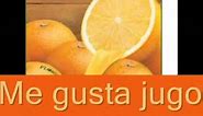 Jugo de naranja - Spanish food vocabulary song