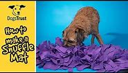 SUPER EASY DIY Dog Toys - make your own snuffle mat! | Dogs Trust