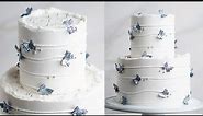 How to Make an Easy Buttercream 2 Tier Cake with Butterflies