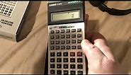 Loscha opens his Casio FX-100d calculator's hidey hole (and what I hid there in the late 1990s!)