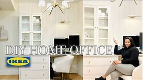 DIY HOME OFFICE BUILT-IN part 1 | IKEA hack with Havsta + Hemnes Dresser | House to Home Update