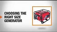 Choosing the Right Size Generator