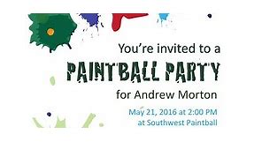 Free Printable Paintball Party Invitations That Are Splashy Fun | LoveToKnow