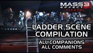 Mass Effect 3 Citadel DLC: Ladder scene compilation (all companions & all comments)