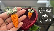 Crochet Mini Carrots Tutorial | Crochet Mini Vegetables