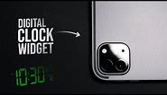 How to Add Digital Clock Widget on iPad (tutorial)