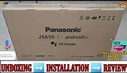 PANASONIC TH-42JS650DX 2021 || 42 inch Full Hd Android Led Tv Unboxing And Review || JS650 SERIES