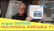 August DA900D Portable Multimedia TV For Caravan Motorhome Campervan