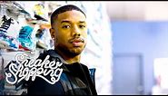 Michael B. Jordan Goes Sneaker Shopping With Complex