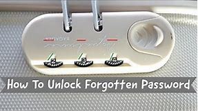 How To Easy Unlock Forgotten Suitcase Lock password [DIY]