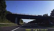 Dashcam footage A1(M) crash - distressing footage