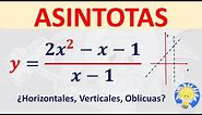 📉 ASINTOTAS Horizontales, Verticales, Oblicuas de una FUNCIÓN RACIONAL | Juliana la Profe