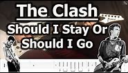 The Clash - Should I Stay Or Should I Go | Guitar Tabs Tutorial