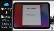 Backup iPad Pro on iCloud | Restore iPad Pro from iCloud Backup