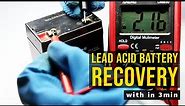 how to recover Lead Acid Battery | Lead Acid Battery refill | Battery repair | 4V Lead Acid Battery