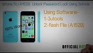 IPhone 5c (A1529) unlock password using 3utool iPhone 4,4s,5,5s,5c,6,6plus,7,8,X Firmware