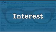 Interest, Taxable and Non-taxable