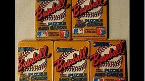 1987 Leaf Dondruss MLB baseball trading cards. Greg Maddux Rated Rookie. National Baseball Card Day