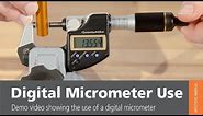How To Use A Digital Micrometer From Mitutoyo