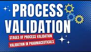 Process Validation in Pharmaceutical Manufacturing | Validation in Pharmaceuticals