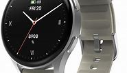 Hama Smartwatch 8900, GPS, AMOLED 1.3, srebrna koperta, beżowy pasek silikonowy (178612) - Opinie i ceny na Ceneo.pl