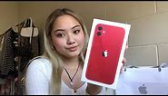 iPhone 11 red UNBOXING in 2021