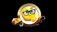 Thinking Emoticon Question Face Emoji With Eyeglasses Alpha