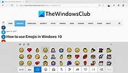 How to use Emojis in Windows 11 or Windows 10