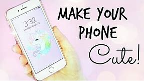 How To Make Your PHONE Look CUTE! Cases, PopSockets, Wallpapers | Cait B