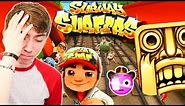 Subway Surfers - TEMPLE RUN ON HARD MODE - Part 1 (iPhone Gameplay Video)