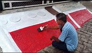 Ghar me Ramp/Jeena per Paint Kaise Karen | Signal Red Colour Paint | Asian Paints