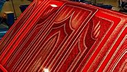 How low-rider graphics are painted on cars