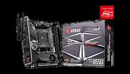 MSI MPG B550I GAMING EDGE WIFI  AMD AM4 DDR4 M.2 USB 3.2 Gen 2 HDMI ITX Gaming Motherboard