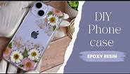 DIY pressed flower phone case | Epoxy Resin | Aesthetic hues
