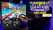 Sonic & Sega All-Stars Racing Arcade 4K - Logitech G29 Wheel & Pedals - Arcade Racing