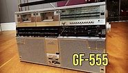 Sharp GF555 Evaluation. Twin Deck Radio Cassette. Boombox Needs Repair