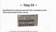 Tutorial HP iLO - Initial access to the Web interface