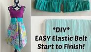 DIY: How to Make An Elastic Belt