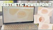 HOW TO MAKE AN AESTHETIC POWERPOINT PRESENTATION I Aesthetic slides + free template ft. EdrawMax